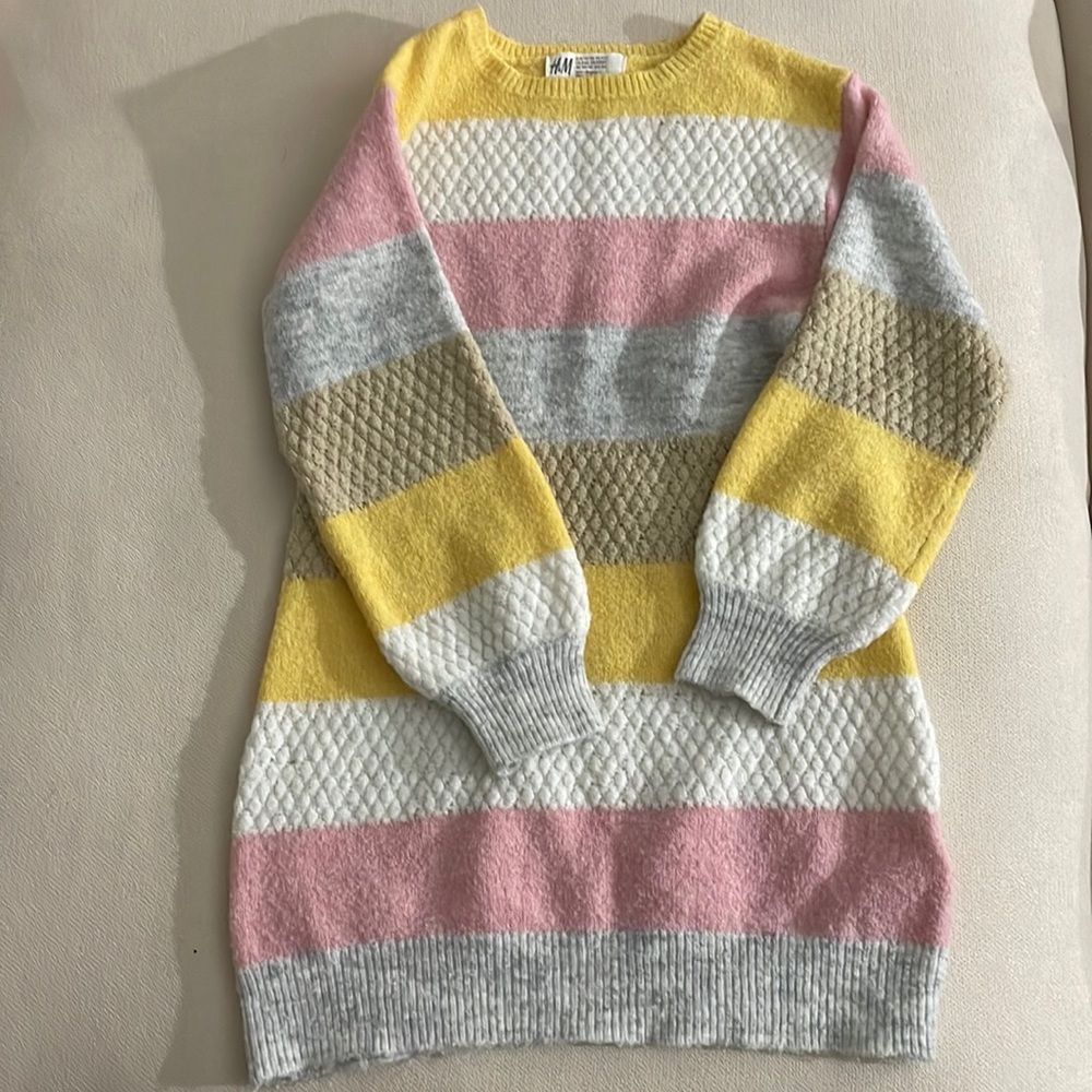 H&M multicolored sweater dress